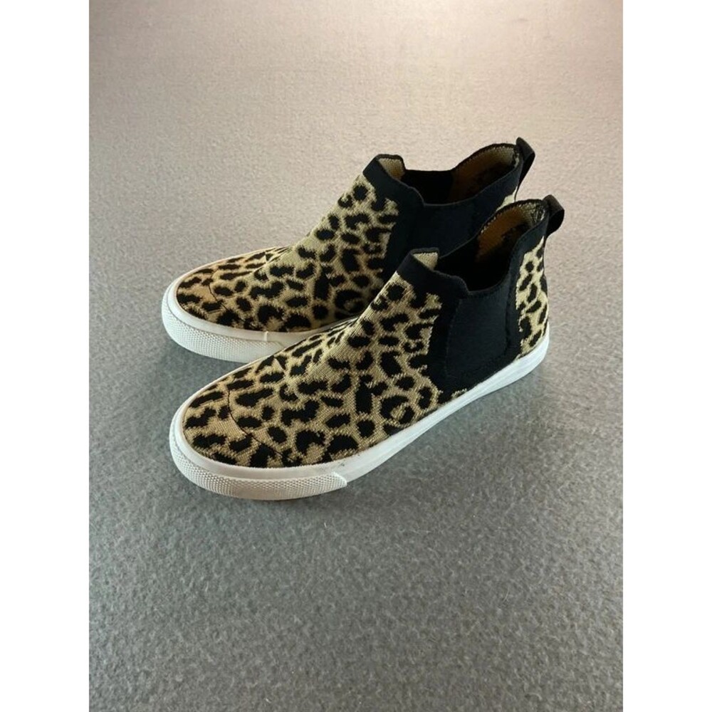Jelly pop leopard stretch shoes